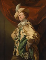 Henry Woodward als Petruchio in Catherine und Petruchio, einer Version von Garrick von Der Widerspenstigen Zähmung